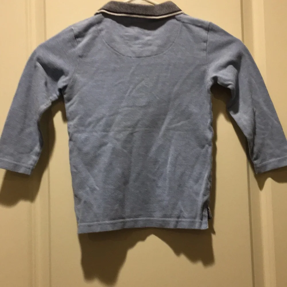 Debenham’s Junior J boys 1/4 button down polo shirt long sleeves size 3-4yrs